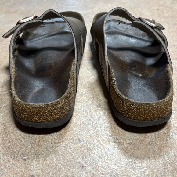 Birkenstock Sydney Slide Sandals Graceful Taupe Womens 39 US 8 Straps Cork - Picture 5 of 14